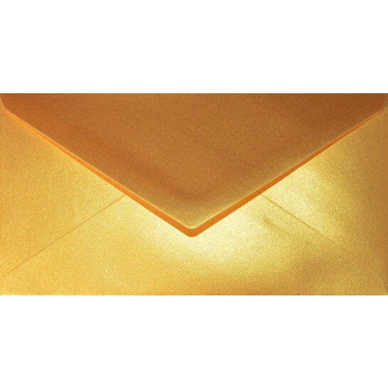 Enveloppes colorées - Doré ~110 x 220 mm (DL), 90 g/qm Offset