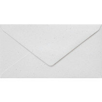 (No. 238321) 50x enveloppe 110x220mm- DL Recycled Kraft blanc 90 g/m² (FSC Recycled Credit) 