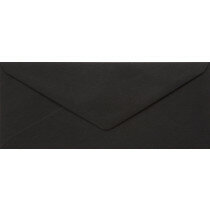 (No. 238324) 50x enveloppe 110x220mm- DL Recycled Kraft noir 100 g/m² (FSC Recycled Credit)