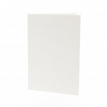 (No. 206321) 50x carte double debout 148x210mm- A5 Recycled Kraft blanc 220 g/m² (FSC Recycled Credit) 