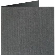 (No. 260971) 50x carte double Original 132x132mm gris fonce 200 g/m2
