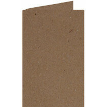 (No. 222323) 50x Carte Double A6 105x148mm recycling camel 220 g/m² (FSC Recycled 100%)