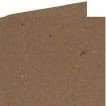 (No. 310323) 6x Carte Double 132x132mm recycling camel 220 g/m² (FSC Recycled 100%)