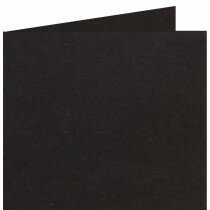 (No. 260324) 50x Carte Double 132x132mm recycling noir 220 g/m² (FSC Recycled Credit) 