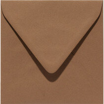 (No. 258939) 50x enveloppe Original 140x140mm brun de noix 105 g/m² (FSC Mix Credit) 