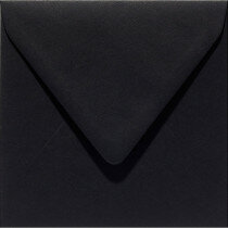 (No. 258901) 50x enveloppe Original 140x140mm noir de jais 105 g/m² (FSC Mix Credit) 