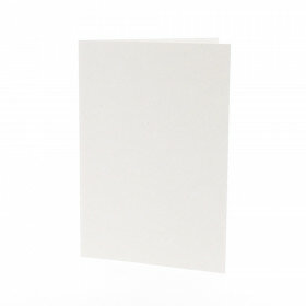 (No. 313321) 6x carte double debout 148x210mm- A5 Recycled Kraft blanc 220 g/m² (FSC Recycled Credit) 