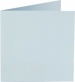 (No. 260956) 50x carte double Original 132x132mm bleu de bebe 200 g/m² 