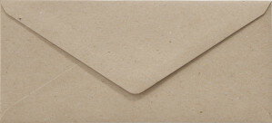 (No. 238322) 50x enveloppe 110x220mm- DL Recycled Kraft gris 100 g/m² (FSC Recycled 100%)
