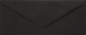 (No. 238324) 50x enveloppe 110x220mm- DL Recycled Kraft noir 100 g/m² (FSC Recycled Credit)