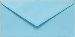 (No. 238964) 50x enveloppe 110x220mm DL Original bleu clair 105 g/m2 (FSC Mix Credit