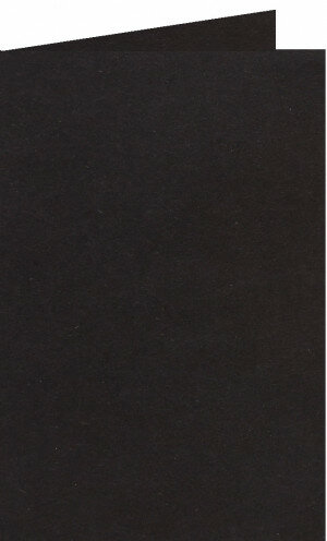 (No. 206324) 50x carte double debout 148x210mm- A5 Recycled Kraft noir 220 g/m² (FSC Recycled Credit) 