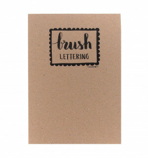 (No. 215400) A5 Praticeblok Brushlettering white/recycled white/recycled grey/marble white