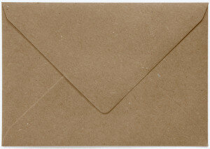 (No. 237323) 50x enveloppe C6 recycled kraft camel nature 114 x 162 mm - 100 g/m² (FSC Recycled 100%)