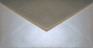 (No. 238340) 50x enveloppe Original Metallic 110x220mm-DL Platinum Pearl 120 g/m² (FSC Mix Credit) 
