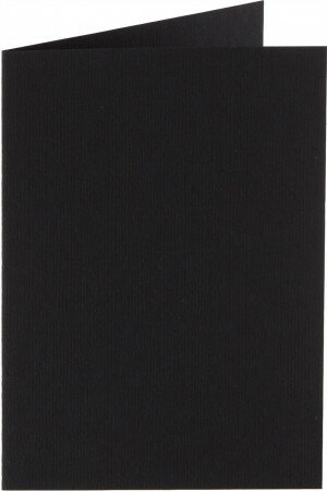 (No. 242901) 50x carte double debout Original 115x175mm noir de jais 200 g/m² 