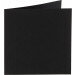 (No. 260901) 50x carte double Original 132x132mm noir de jais 200 g/m² 