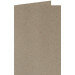 (No. 206322) 50x carte double debout 148x210mm- A5 Recycled Kraft gris 220 g/m² (FSC Recycled 100%)