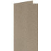 (No. 220322) 50x carte double debout 105x210mm- DL Recycled Kraft gris 220 g/m² (FSC Recycled 100%)