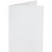 (No. 321930) 6x carte double debout Original 84x132mm blanc neige 200 g/m² 
