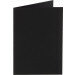 (No. 223901) 50x carte double debout Original 84x132mm noir de jais 200 g/m² 